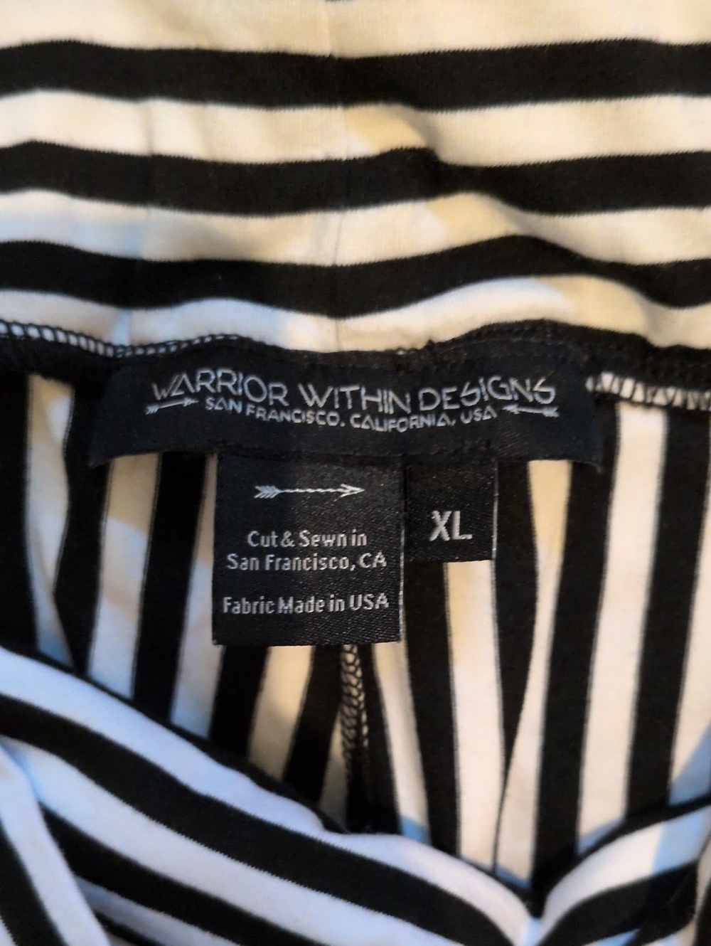 Warrior Within Designs Pinstripe Bell Bottoms - Picture 2 of 2